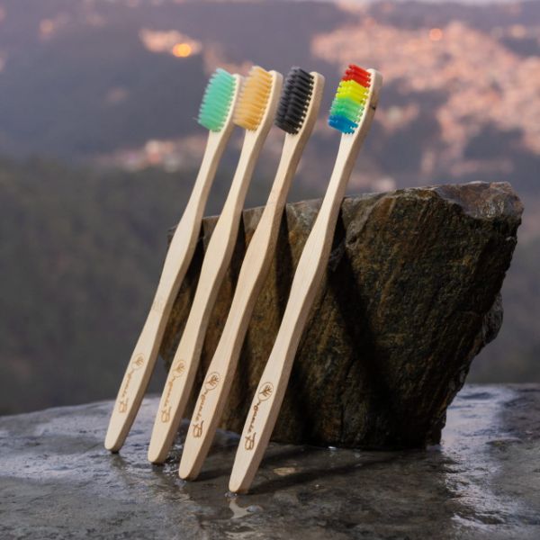 Bamboo Toothbrush Colour Pack ( 4 Pcs)- 300 gm