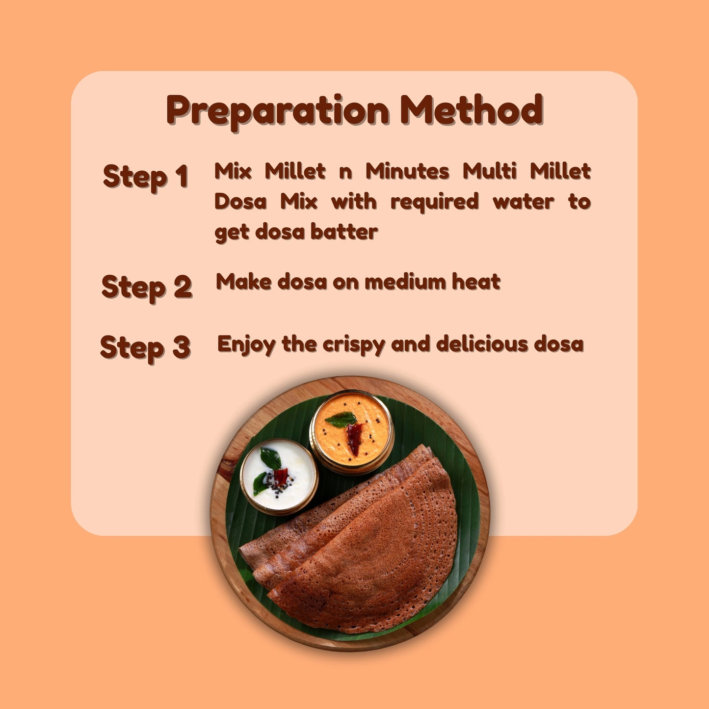 Millet 'n' Minutes Multi Millet Dosa Mix - 500 g