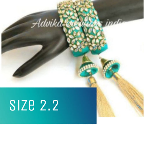 SilkThread Kada Stone Bangle Turquoise ( 2.2 size )