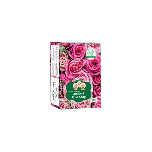 Veena products Rose Natural Soap - 100g ( pack of 2 )