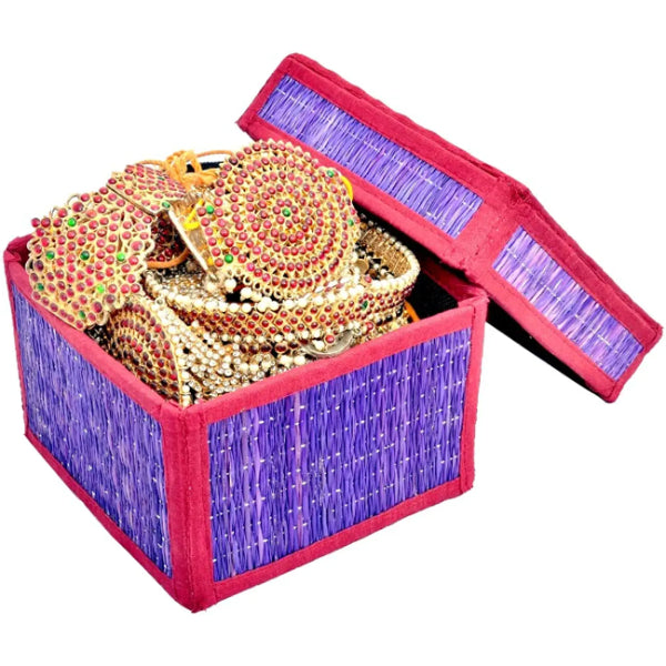 Traditional Pathamadai Natural and Hand Made Korai Grass Women's Jewel box