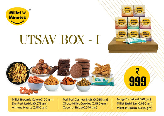 Millet & Nut Sweet and Snack Utsav Box 1 (580g)