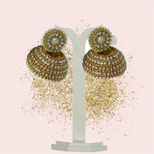 Heavy Stone Work Partywear Bangles and Earrings (2.2 size ) - Orgoshops