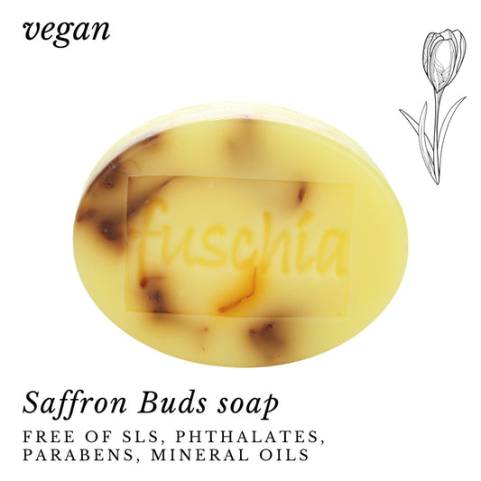 Fuschia - Saffron Buds Natural Handmade Herbal Soap - 100g