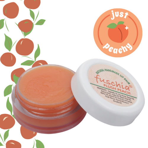 Fuschia Peach Plush Lip Balm