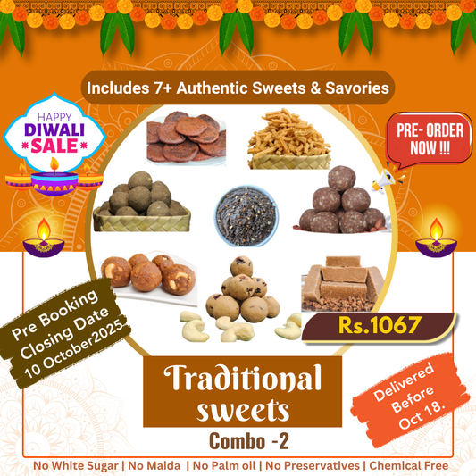 Traditional Sweet Combo 2 – Grand Festive Treat Box - 800gm