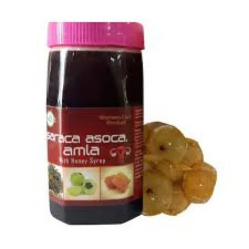 GJ Global Herbs Saraca Ashoka Amla Honey Syrup - 500 ml - Orgoshops