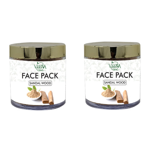 Veena Products Sandalwood Face Pack Powder - 40g ( pack of 2 )