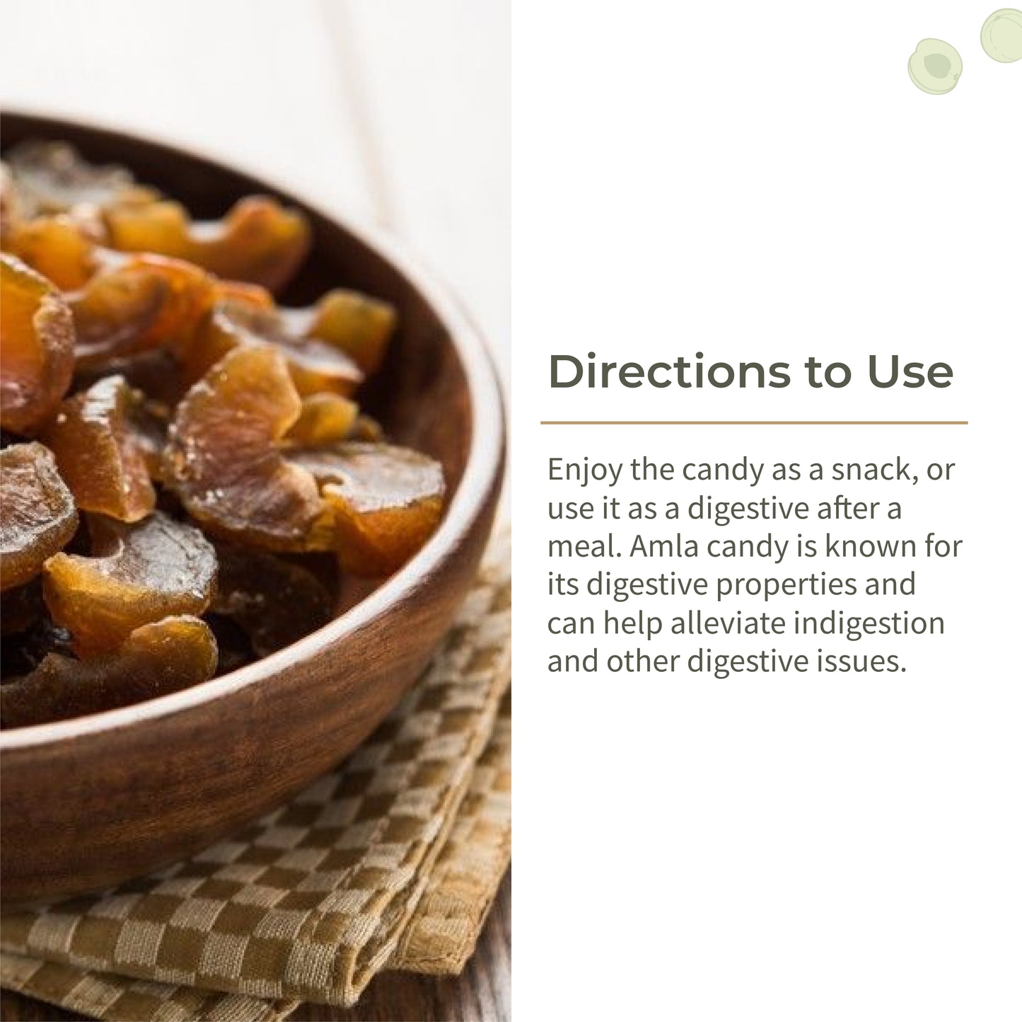 Ecotyl Amla Candy (Chatpata) | After Meal Digestive | Good for Gut Health  - 250g