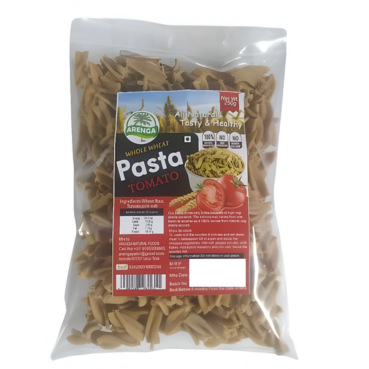 Arenga Whole Wheat Tomato Pasta / Thakkali Pasta / Thakkaali Pasta / Tamota Pasta /  Tamaatar Paasta - 250 g