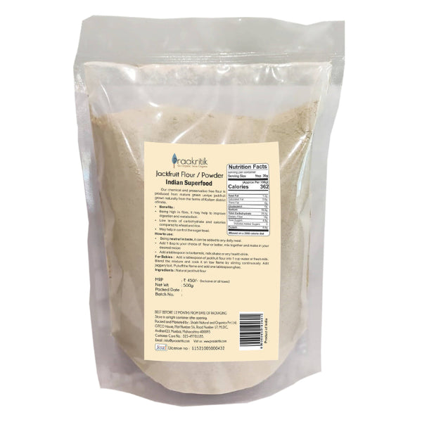 Praakritik Organic Jackfruit Flour-500g