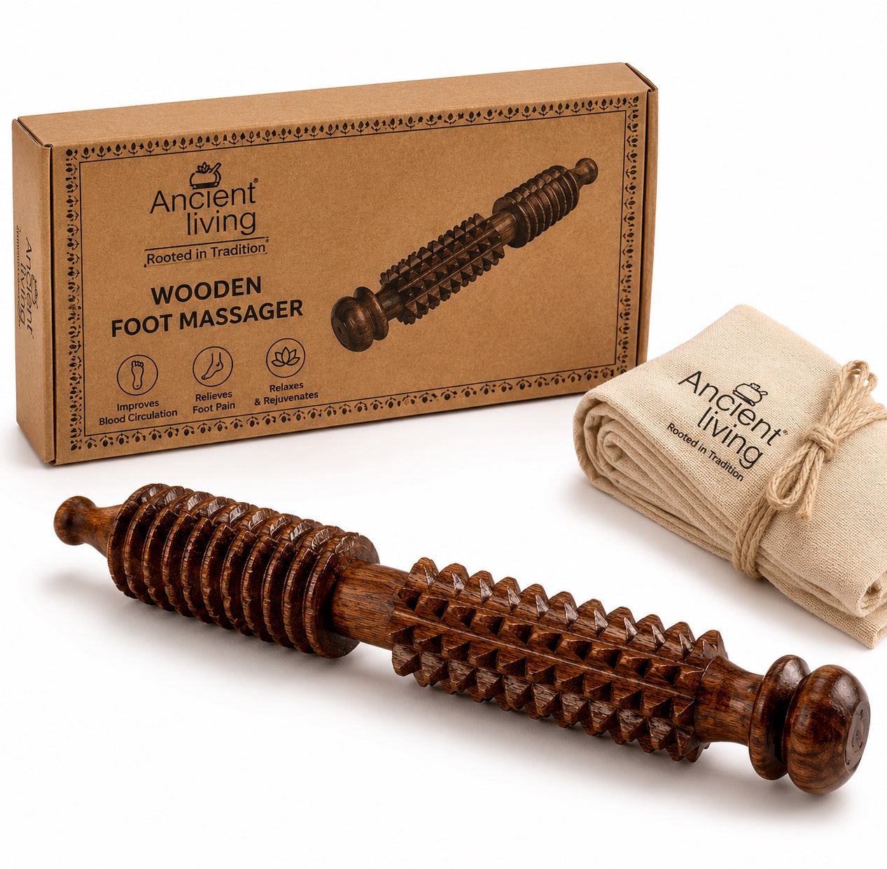 Ancient Living Wooden Foot Massager