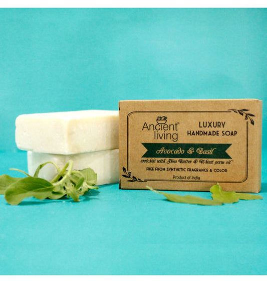 Avocado & Basil Luxury Handmade Soap -100gm