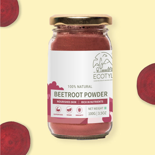 Ecotyl Beetroot Powder | Boosts Metabolism | Good For Skin -  100g