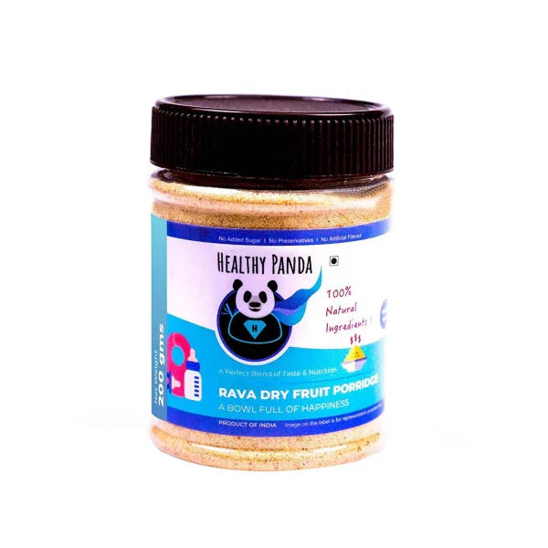 Healthy Panda : Rava Dry Fruit Porridge / Cereal Mix - 200 g (Pack of 2) - Orgoshops