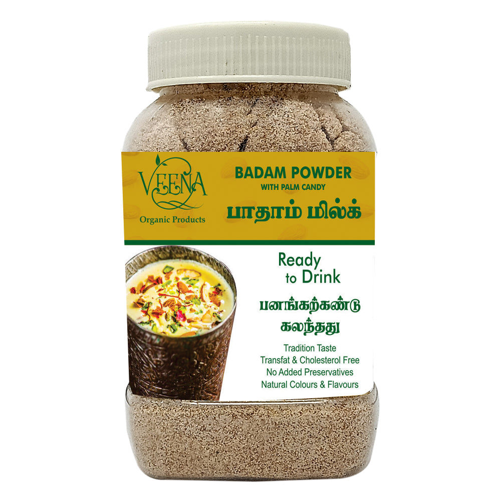 Veena Products Badam Powder With Palm Candy - 200g ( Pack of 2 )