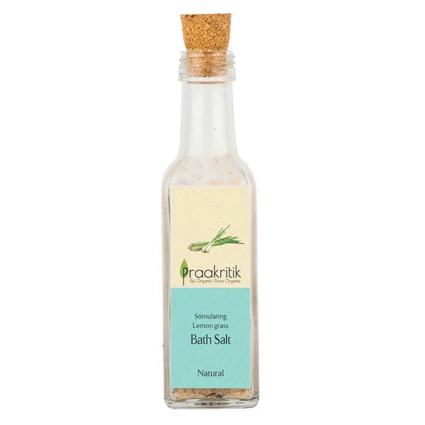 Praakritik Lemon Grass Bath Salt-120g - Orgoshops