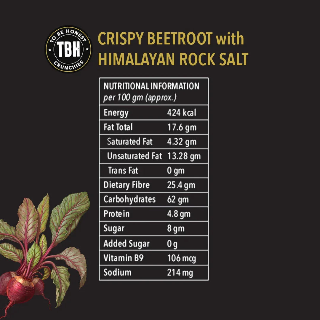 Pack of 3 - Crispy Beetroot with Himalyan Rock Salt 180g - Orgoshops