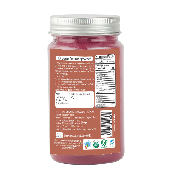 Praakritik Organic Beet Root Powder-100g