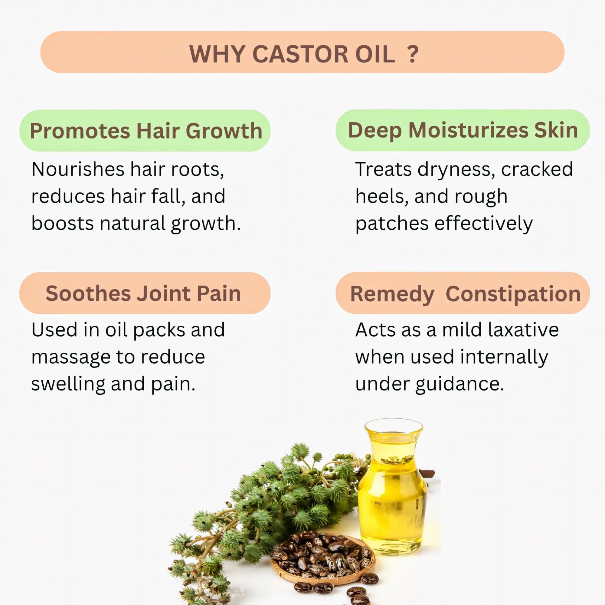Thaiman Organic Castor Oil - 400 ml - Orgoshops