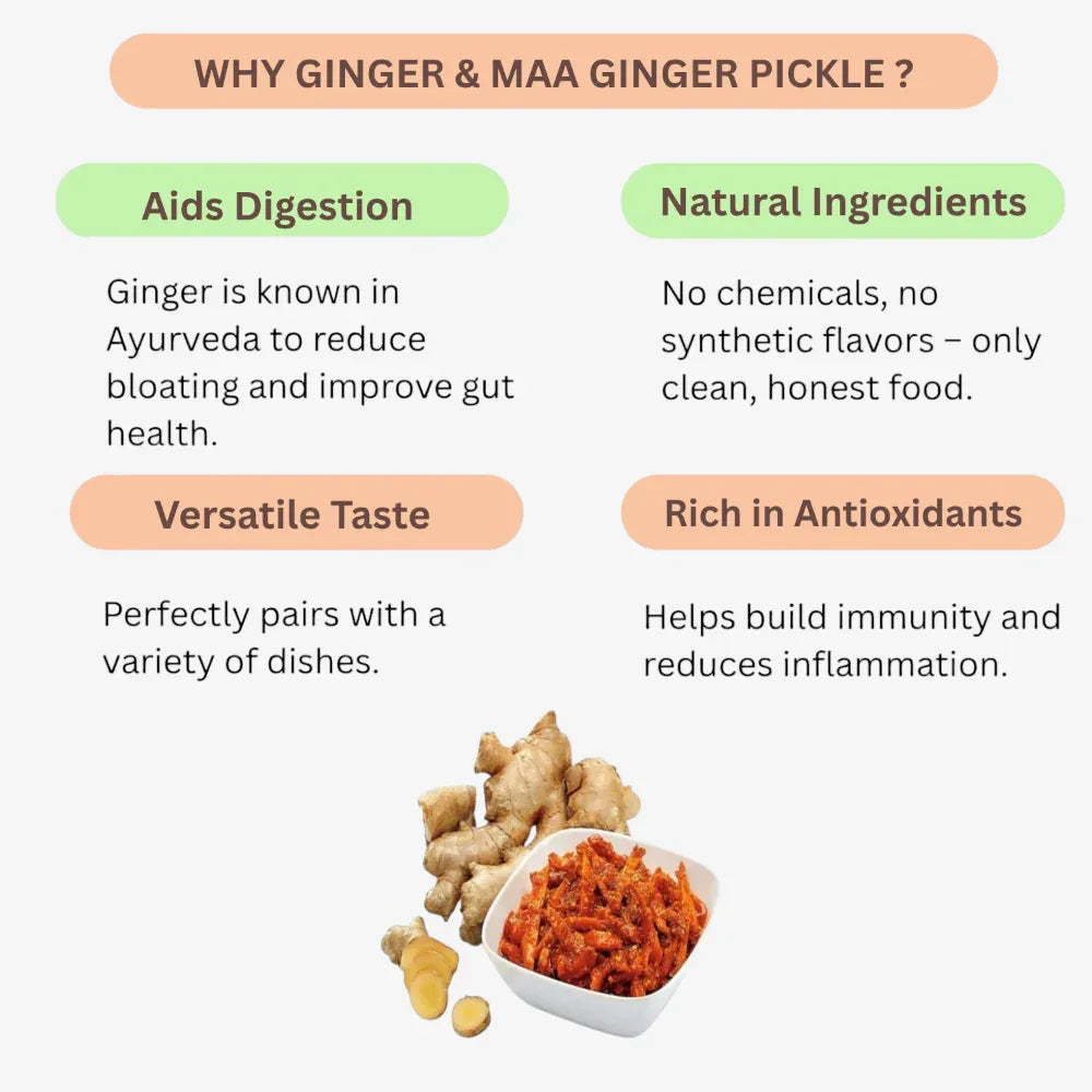 Yamini Foods Ginger Pickle / Maa Ginger Pickle / Orugai - 500 g (Pack of 2) - Orgoshops
