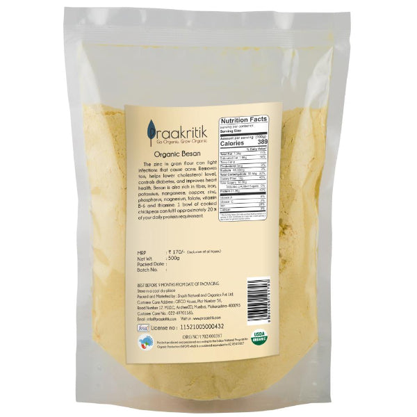 Praakritik Organic Besan-500g