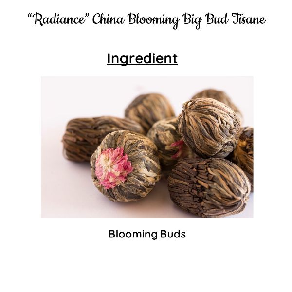 Radiance China Blooming Big Bud Tisane | Cold & Hot Brew | Makes 25 Cups