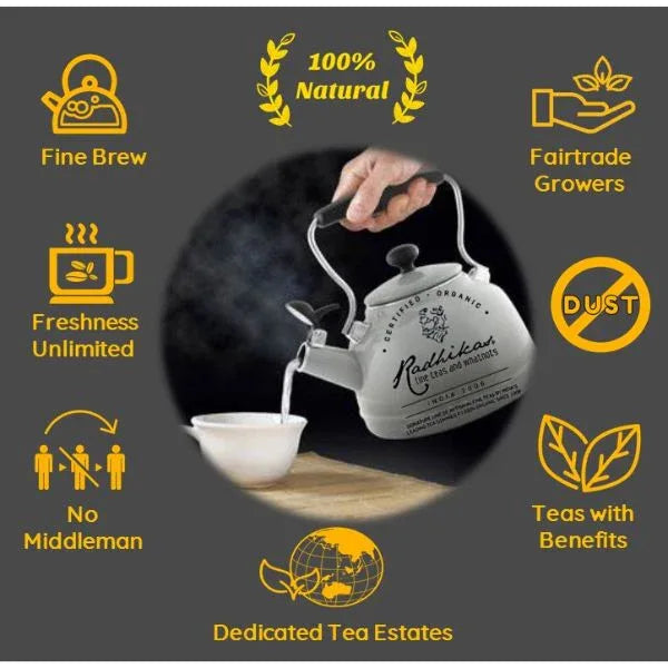 Rejuvenating Lanka Kiwi Tea | Natural Teas | Cold & Hot Brew | Makes 25 Cups - Orgoshops
