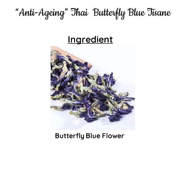 Anti-Ageing Thai Butterfly Blue Tisane | Natural Teas | Makes 25 Cups