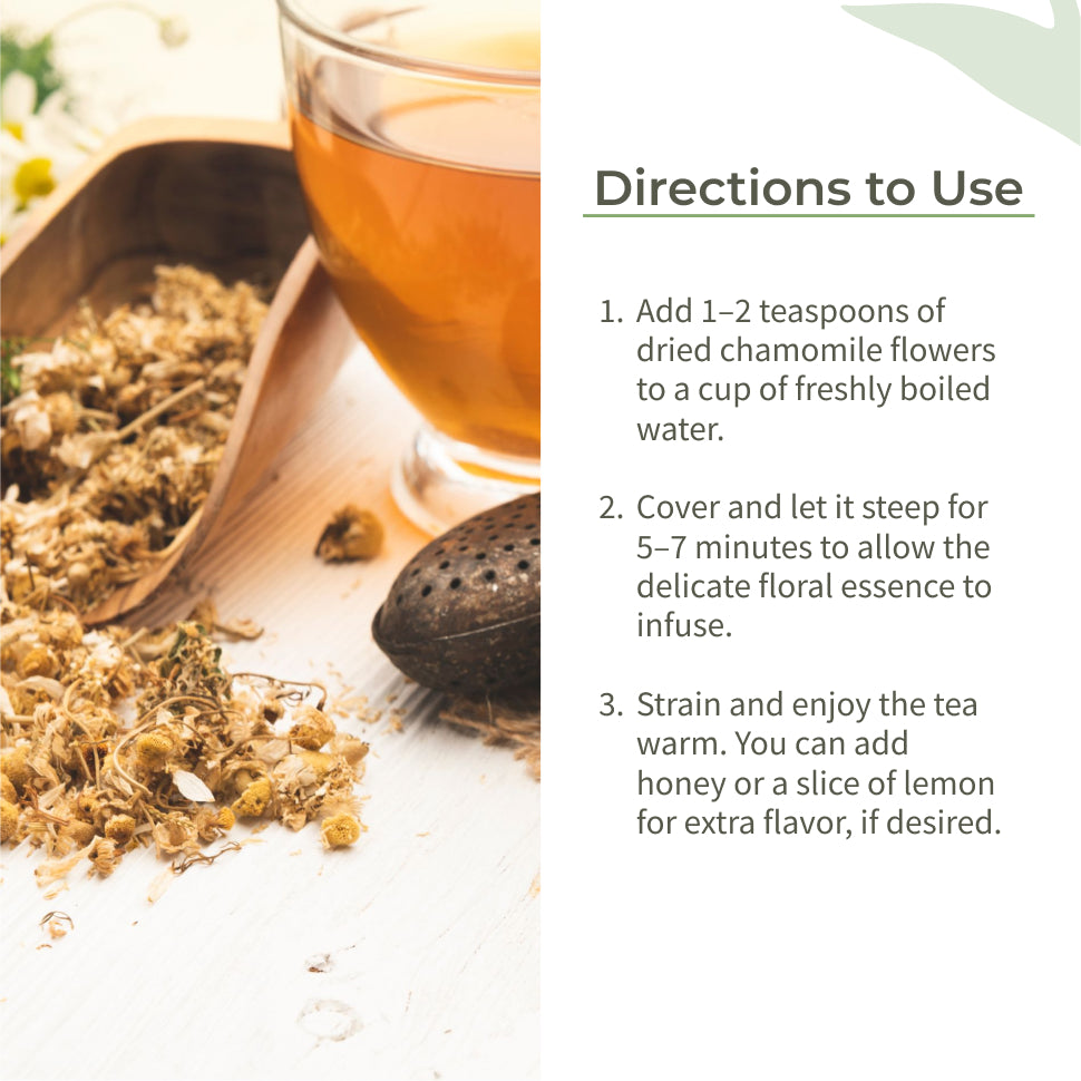 Ecotyl Chamomile Tea | Calming Herbal Tea | Supports Sleep & Relaxation  - 25g