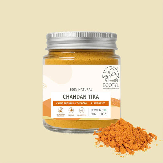 Ecotyl Chandan Teeka | Natural Sandalwood Teeka | Puja & Meditation - 50g - Orgoshops