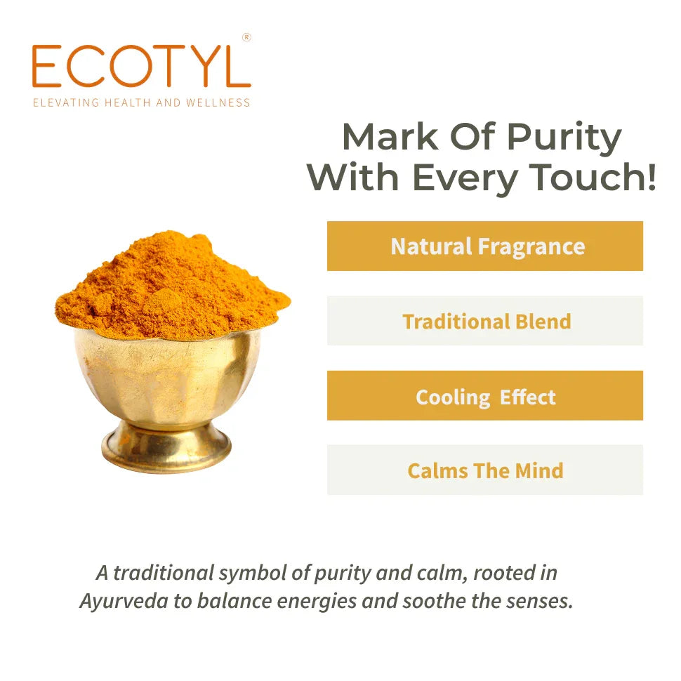 Ecotyl Chandan Teeka | Natural Sandalwood Teeka | Puja & Meditation - 50g - Orgoshops