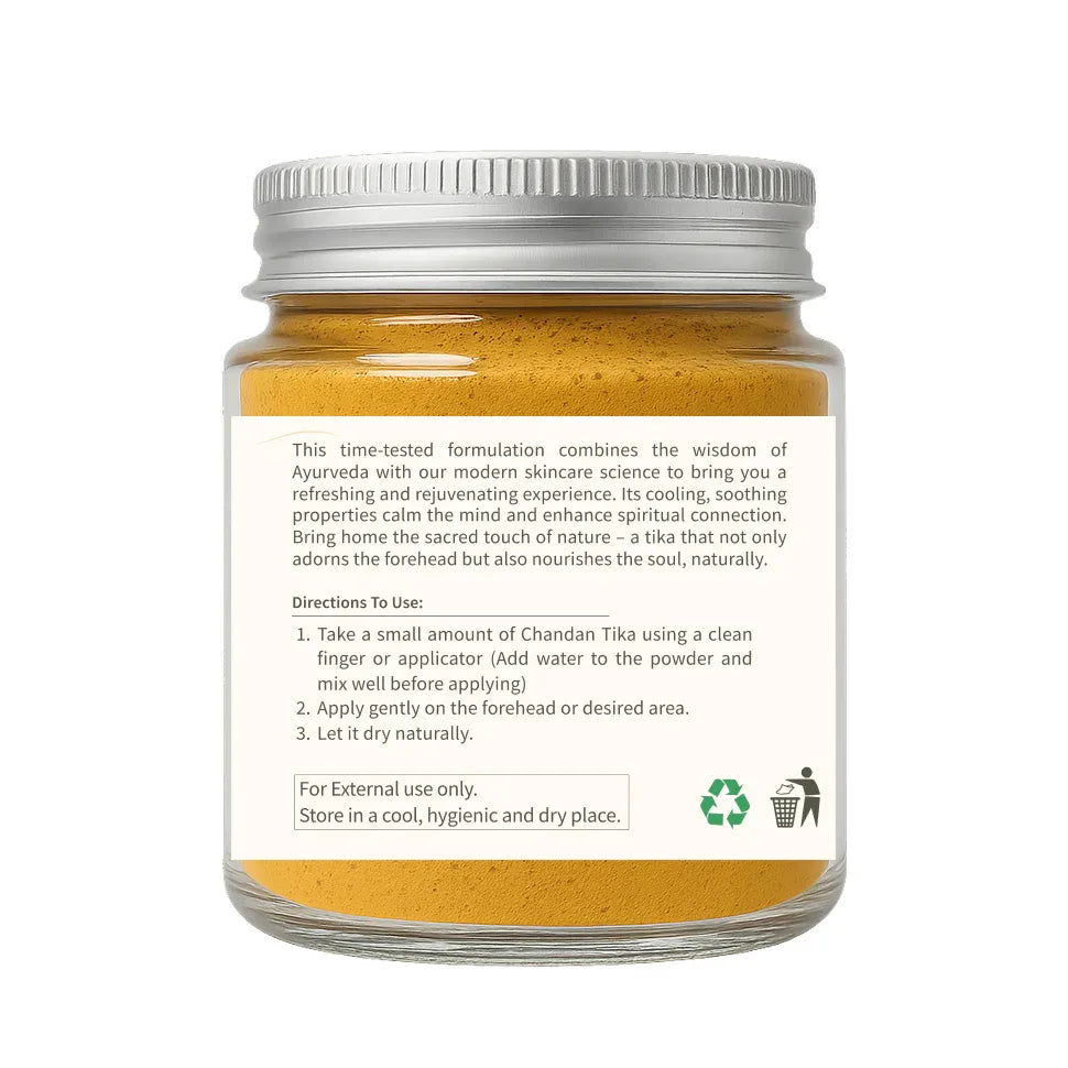 Ecotyl Chandan Teeka | Natural Sandalwood Teeka | Puja & Meditation - 50g - Orgoshops