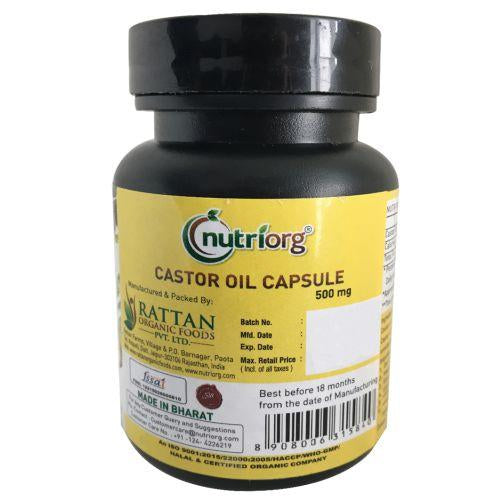 Nutriorg Castor Oil Soft Gel - 60 Capsule