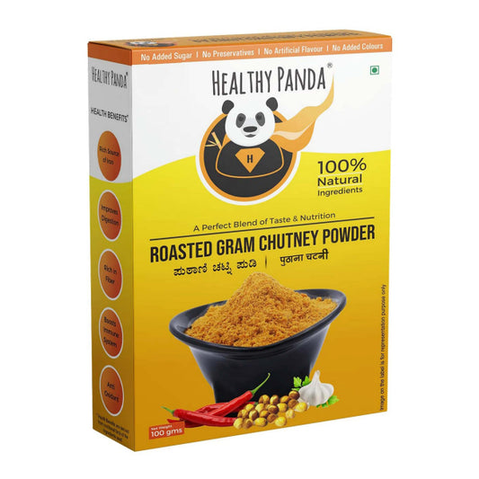 Healthy Panda Roasted Gram Chutney Powder - 250 g (125g Pack of 2)