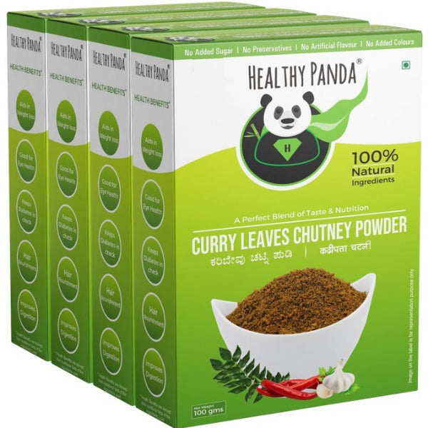 Healthy Panda Curry Leaves Chutney Powder - 250 g (125G Pack of 2)