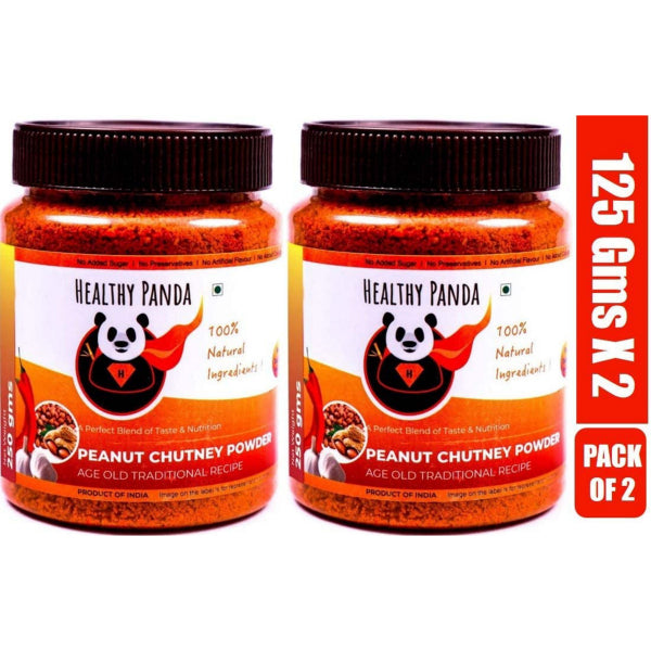 Healthy Panda Peanut Chutney Powder – 250g (125g Pack of 2)