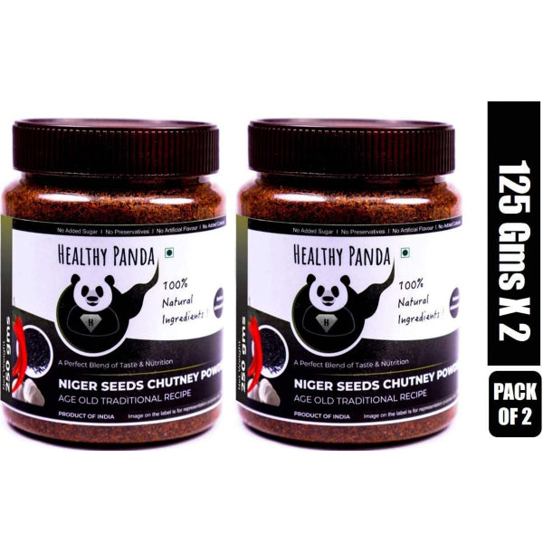 Healthy Panda Niger Seed Chutney Powder - 250 g (125g Pack of 2)