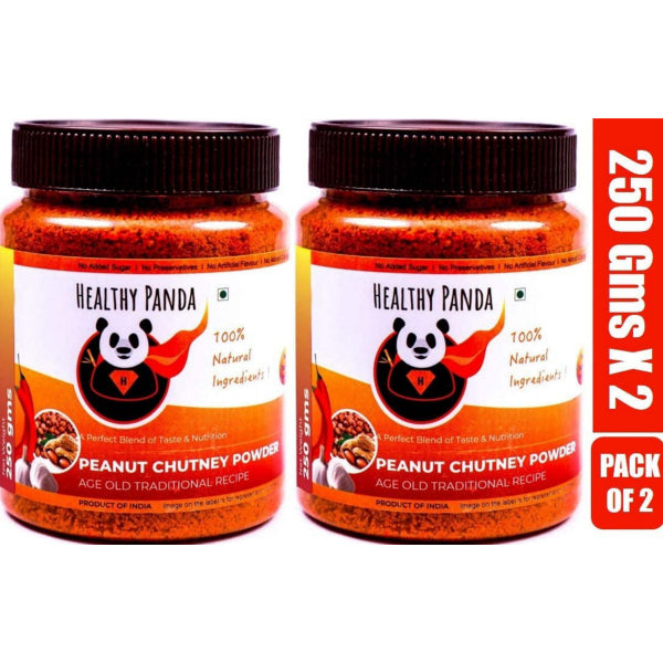 Healthy Panda Peanut Chutney Powder – 250g (125g Pack of 2)