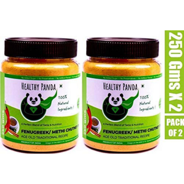 Healthy Panda Fenugreek Chutney Powder - 500 g (250g Pack of 2)