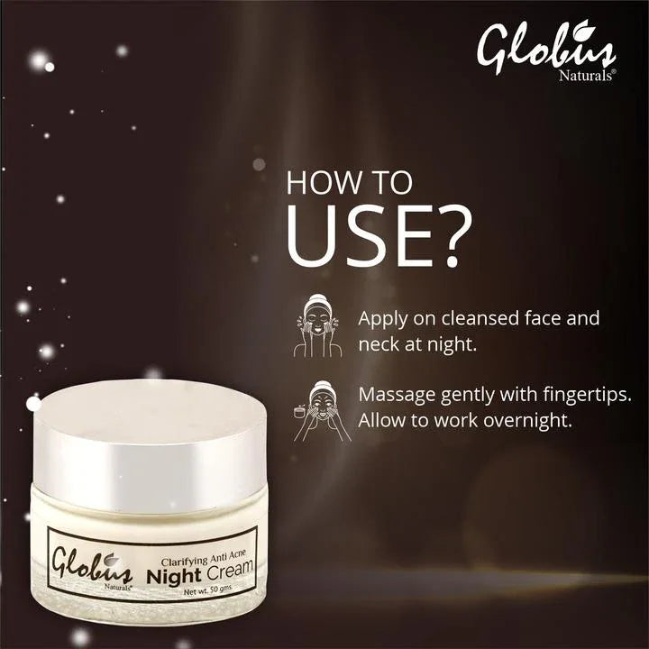 Clarifying Anti Acne Night Cream 50gms - Orgoshops