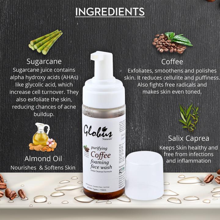 Purifying Coffee Foaming Face wash 150 ml - Orgoshops