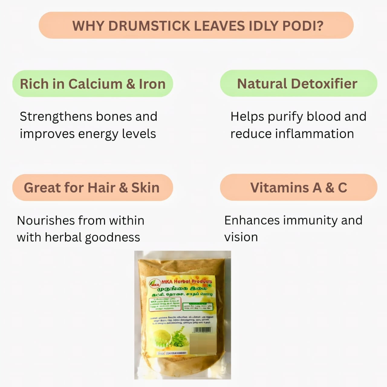 Why drumstick leaves idly podi