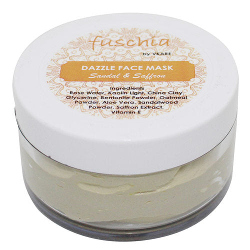 Fuschia Dazzle Face Mask - Sandal & Saffron - 50g