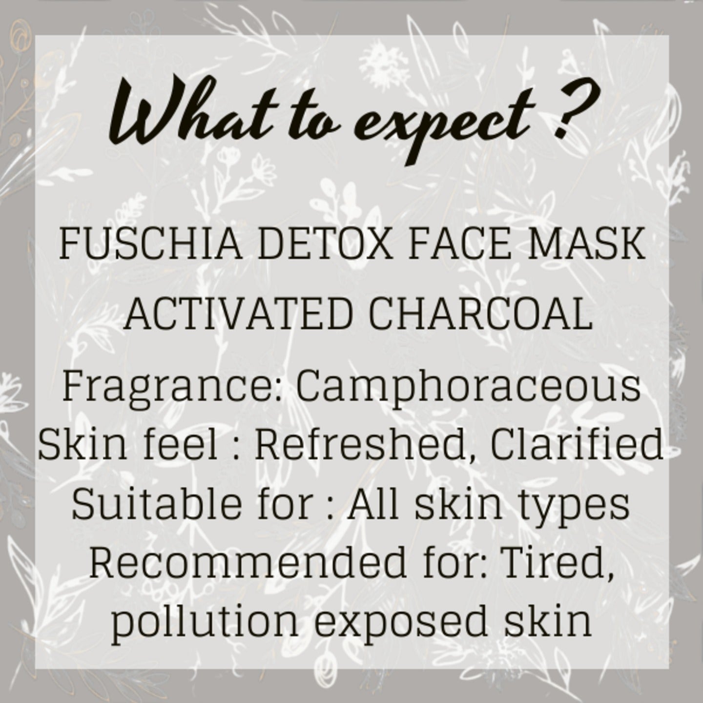 Fuschia Detox Face Mask - Activated Charcoal-15g(PACK OF 2)