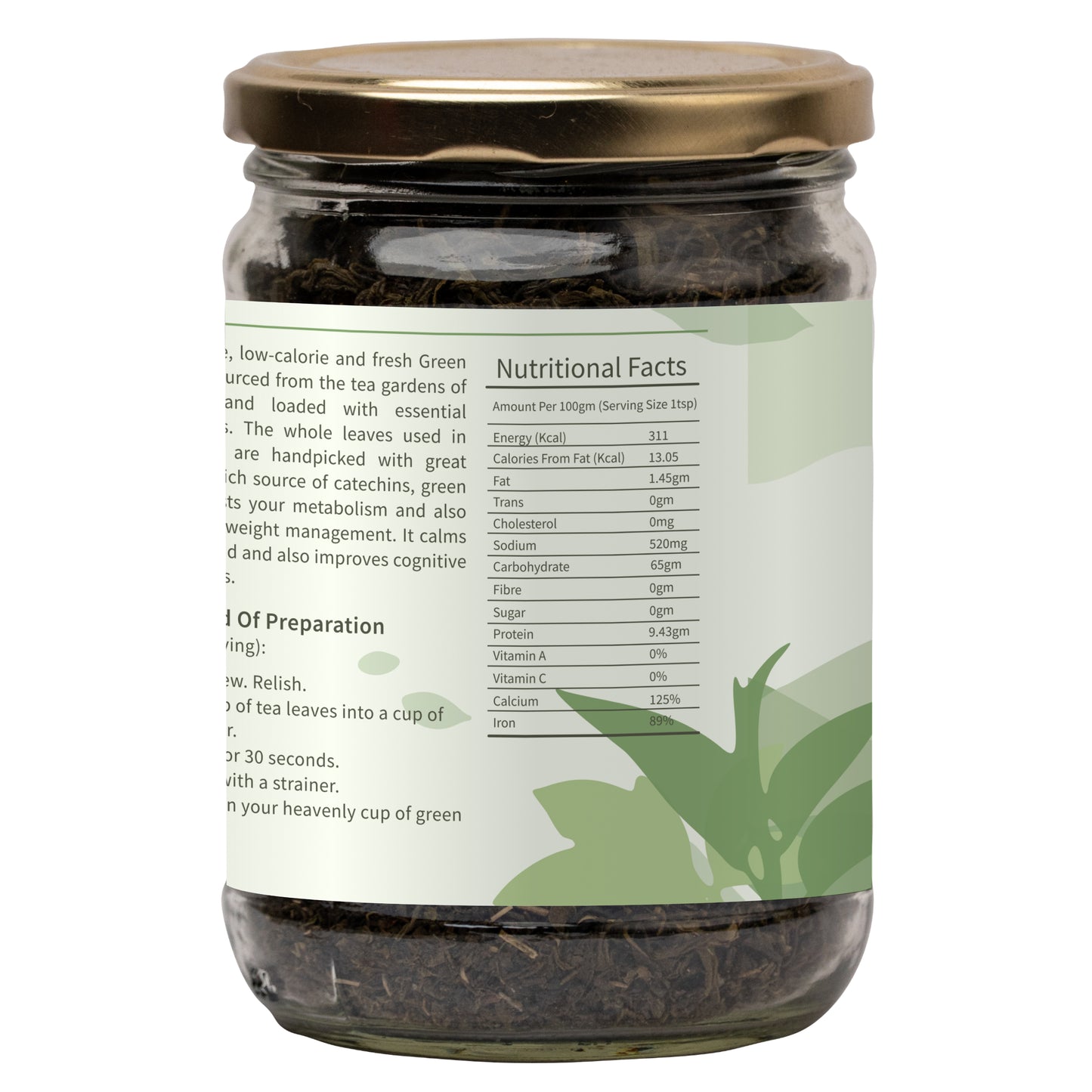 Ecotyl Green Tea Leaves From Darjeeling | Handpicked  - 180g