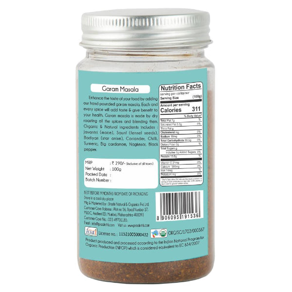 Praakritik Natural Garam Masala-100g