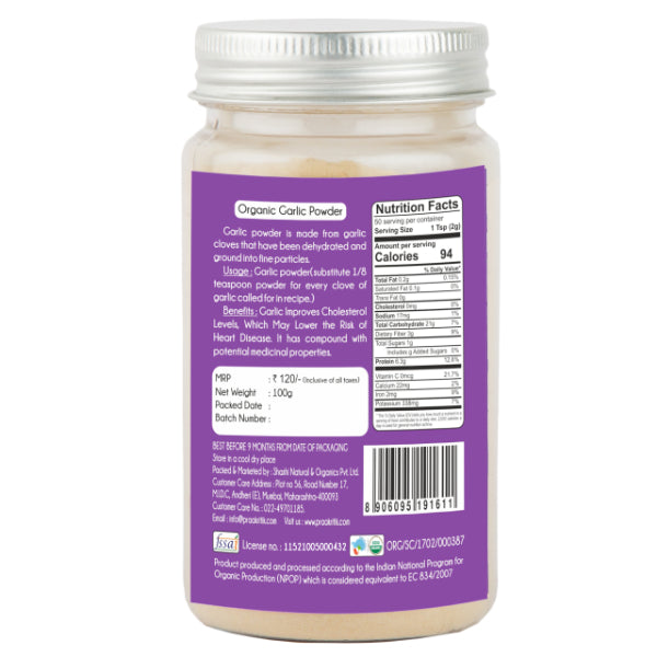 Praakritik Organic Garlic Powder-200g