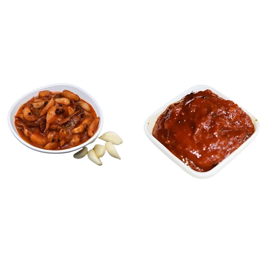 Yamini Foods Garlic Pickle / Ginger Pickle / Poondu Orugai - 500 g (Pack of 2) - Orgoshops