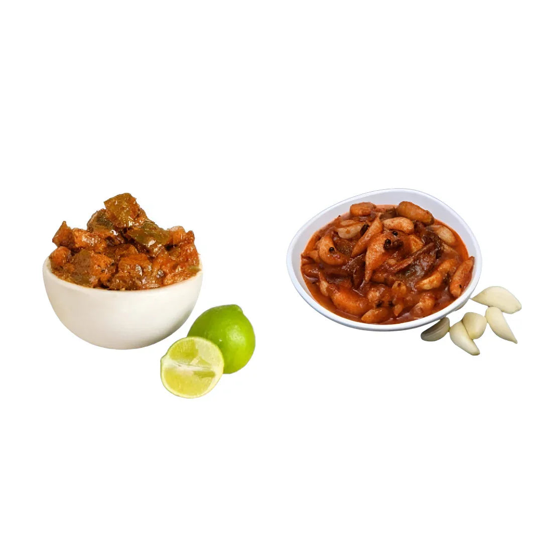 Yamini Foods Garlic Pickle / Citron Pickle / Poondu Orugai / Narthangai Orugai - 500 g - Orgoshops